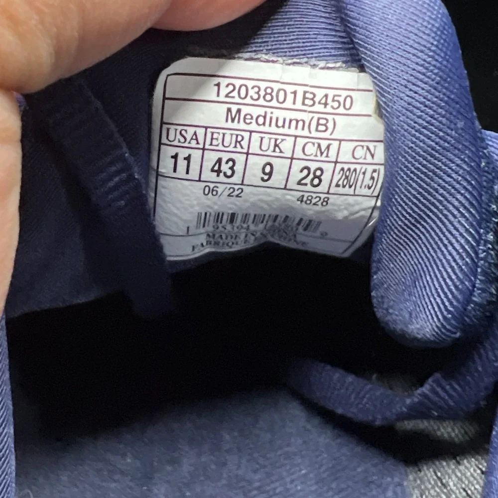 Brooks Ghost 15 1203801B450 Womens US 11B Running Shoes Navy Athletic Sneakers‎
